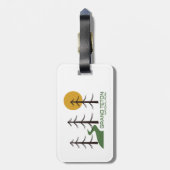 Trail van het nationale park Grand Teton Bagagelabel (Achterkant verticaal)