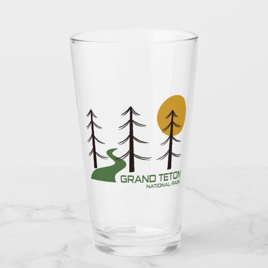 Trail van het nationale park Grand Teton Glas