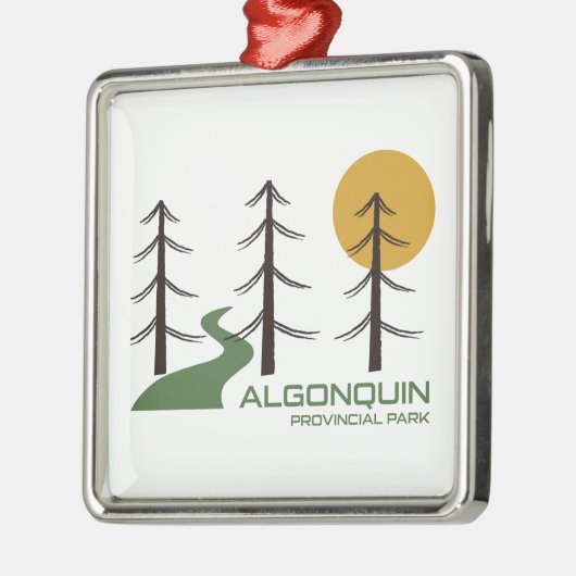 Trail van het Provinciepark Algonquin Metalen Ornament (Links)