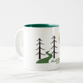 Trail van het Provinciepark Algonquin Tweekleurige Koffiemok (Voorkant links)