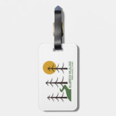 Trail van het provinciepark Bluerock Wildland Bagagelabel (Achterkant verticaal)