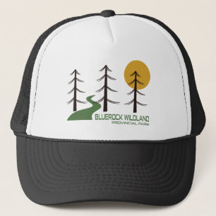 Trail van het provinciepark Bluerock Wildland Trucker Pet
