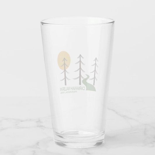 Trail van het Provinciepark Carmanah Walbran Glas (Achterkant)