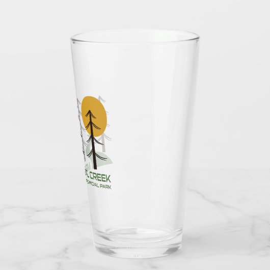 Trail van het provinciepark Mehatl Creek Glas (Links)