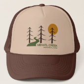 Trail van het provinciepark Mehatl Creek Trucker Pet (Voorkant)