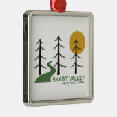 Trail van het provinciepark Skagit Valley Metalen Ornament (Rechts)