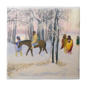 Trail van kunstaardewerk voor tranen tegeltje (Voorkant)