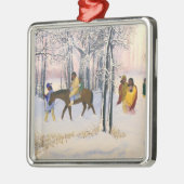 Trail van kunstschilder metalen ornament (Links)