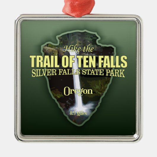 Trail van tien Herfsten (pijlpunt) Metalen Ornament (Voorkant)