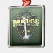 Trail van tien Herfsten (pijlpunt) Metalen Ornament (Links)