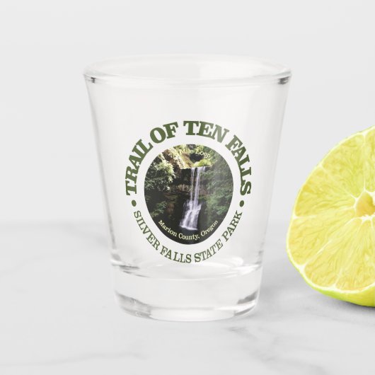 Trail van tien Herfsten (rd) Shot Glas (Voorkant)