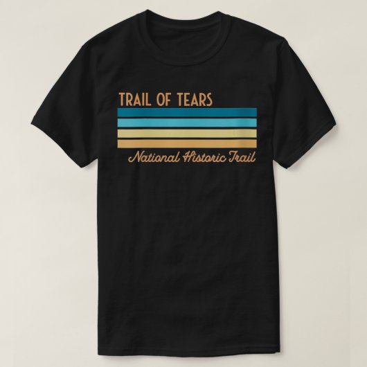 Trail van tranen Nationaal Historisch Trail VNec T-shirt (Design voorkant)