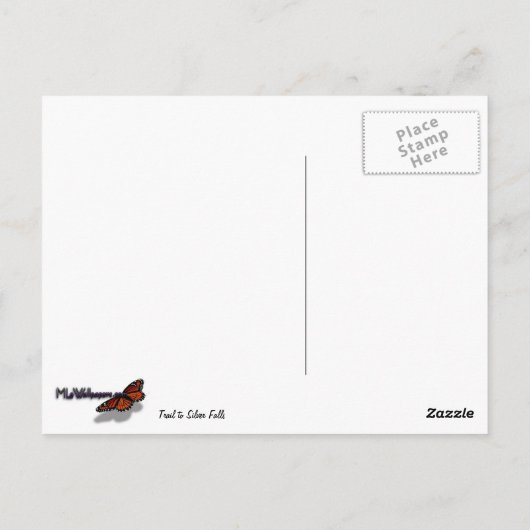 Trail vanaf Silver Herfsten Briefkaart (Achterkant)