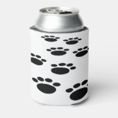 Trail voor cute Cartoon Pet Paw Blikjeskoeler (Blikje Achterkant)