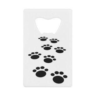 Trail voor cute Cartoon Pet Paw Creditkaart Flessenopener