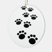 Trail voor cute Cartoon Pet Paw Keramisch Ornament (Links)
