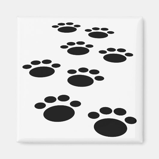 Trail voor cute Cartoon Pet Paw Magneet (Voorkant)