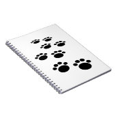Trail voor cute Cartoon Pet Paw Notitieboek (Rechterzijde)
