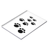 Trail voor cute Cartoon Pet Paw Notitieboek (Linkerzijde)