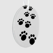 Trail voor cute Cartoon Pet Paw Ornament (voorkant)
