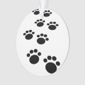 Trail voor cute Cartoon Pet Paw Ornament (voorkant)