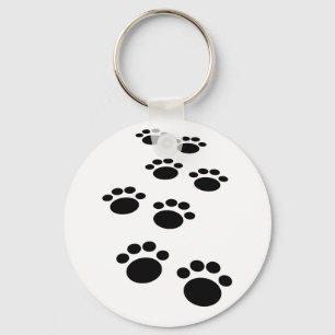 Trail voor cute Cartoon Pet Paw Sleutelhanger