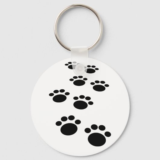 Trail voor cute Cartoon Pet Paw Sleutelhanger (Voorkant)