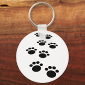 Trail voor cute Cartoon Pet Paw Sleutelhanger (Voorkant)