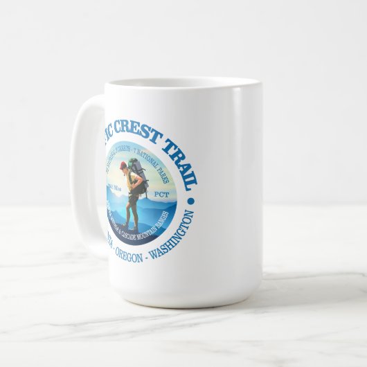 Trail voor de Stille Oceaan (Hiker C) Koffiemok (Voorkant links)