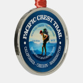 Trail voor de Stille Oceaan (Hiker C) Metalen Ornament (Rechts)