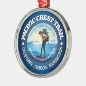 Trail voor de Stille Oceaan (Hiker C) Metalen Ornament (Links)