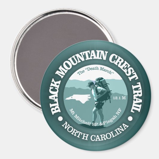 Trail voor de zwarte bergbeklimming (T) Magneet (Voorkant / Achterkant)