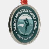 Trail voor de zwarte bergbeklimming (T) Metalen Ornament (Rechts)
