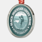 Trail voor de zwarte bergbeklimming (T) Metalen Ornament (Links)