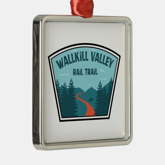 Trail Wallkill Valley Metalen Ornament (Rechts)