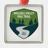 Trail Wallkill Valley Metalen Ornament (Voorkant)