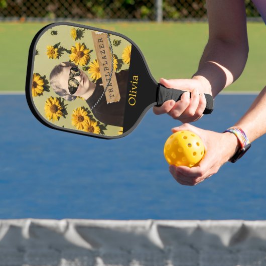 Trailblazer Daisies Kitsch Persoonlijk Pickleball Paddle (Insitu)