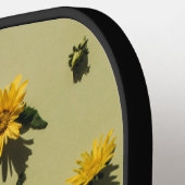 Trailblazer Daisies Kitsch Persoonlijk Pickleball Paddle (Links Detail)