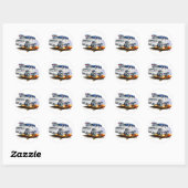 Trailblazer SS White Truck Ronde Sticker (Vel)