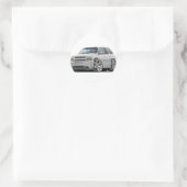 Trailblazer Witte Vrachtwagen Ronde Sticker (Tas)