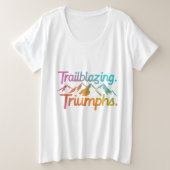 Trailblazing Triumphs Mode T-shirt voor vrouwen (Design voorkant)