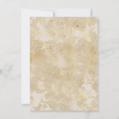 Trailende bloemen op een goudachtige milt kaart (Achterkant)