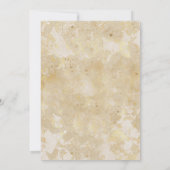 Trailende bloemen op een goudachtige splendor kaart (Achterkant)