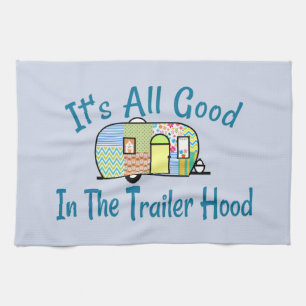 Trailer Hood Camper Dish Towel Theedoek
