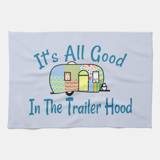 Trailer Hood Camper Dish Towel Theedoek (Horizontaal)