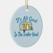Trailer Hood Camper Ornaments Keramisch Ornament (Rechts)