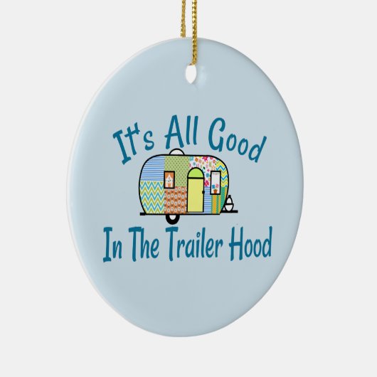 Trailer Hood Camper Ornaments Keramisch Ornament (Rechts)