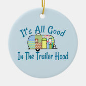 Trailer Hood Camper Ornaments Keramisch Ornament (Voorkant)