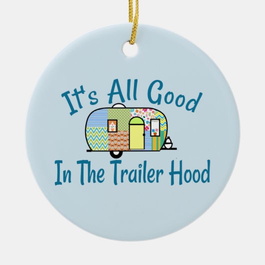 Trailer Hood Camper Ornaments Keramisch Ornament (Voorkant)