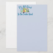 Trailer Hood Camping Paper Briefpapier (Voorkant / Achterkant)